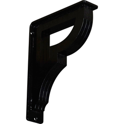 Bradford 2"W x 7.5"D x 10"H Countertop Bracket, Iron/Steel Powder Coated Black