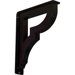 Bradford 2"W x 10"D x 12"H Countertop Bracket, Iron/Steel Powder Coated Black
