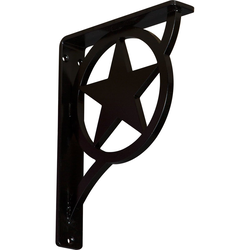 Austin 1.5"W x 7.5"D x 10"H Countertop Bracket, Iron/Steel Powder Coated Black