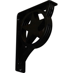 Austin 2"W x 7.5"D x 10"H Countertop Bracket, Iron/Steel Powder Coated Black