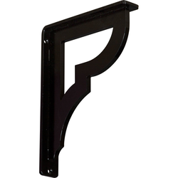 Bradford 1.5"W x 7.5"D x 10"H Countertop Bracket, Iron/Steel Powder Coated Black