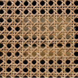 18% OFF Brown Wood Hexagonal Rattan Webbing, 36" Width, 1 Linear Foot, Natural, Quantity Ordered = One Continuous Length, Up to 45' Max Roll Length