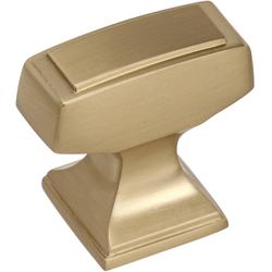 Mulholland 1-1/4 Inch Diameter Golden Champagne Cabinet Knob