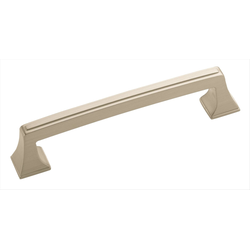 Mulholland 5-1/16 Inch Center to Center Satin Nickel Cabinet Pull