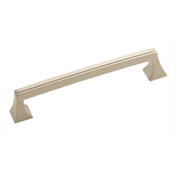 Mulholland 6-5/16 Inch Center to Center Satin Nickel Cabinet Pull