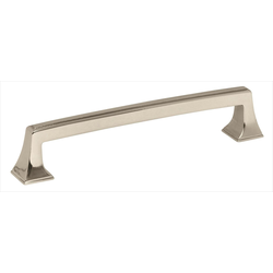 Mulholland 6-5/16 Inch Center to Center Polished Nickel Cabinet Pull