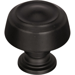 Kane 1-3/16 Inch Diameter Black Bronze Cabinet Knob