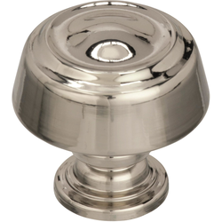 Kane 1-3/16 Inch Diameter Polished Nickel Cabinet Knob