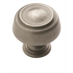 Kane 1-1/4 Inch Diameter Weathered Nickel Cabinet Knob