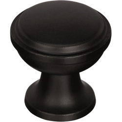 Westerly 1-3/16 Inch Diameter Black Bronze Cabinet Knob