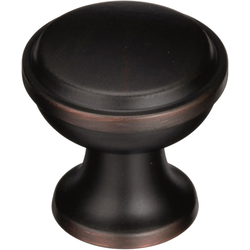 Westerly 1-3/16 Inch Diameter Oil Rubbed Bronze Cabinet Knob