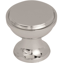Westerly 1-3/16 Inch Diameter Polished Nickel Cabinet Knob