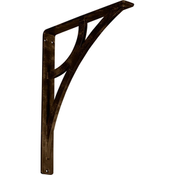Galveston 1.5"W x 12"D x 15"H Countertop Bracket, Iron/Steel Antiqued Brass