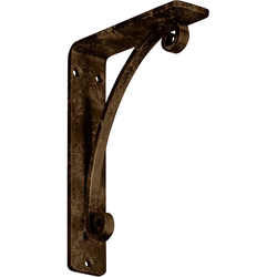 Legacy 1.5"W x 5.5"D x 8"H Countertop Bracket, Iron/Steel Antiqued Brass