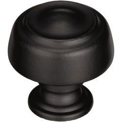 Kane 1-5/8 Inch Diameter Black Bronze Cabinet Knob