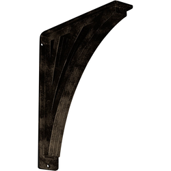 Nevio 2"W x 10"D x 12"H Countertop Bracket, Iron/Steel Antiqued Brass