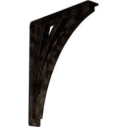 Nevio 2"W x 12"D x 15"H Countertop Bracket, Iron/Steel Antiqued Brass