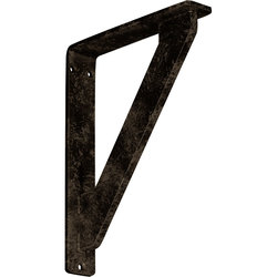 Traditional 1.5"W x 7.5"D x 10"H Countertop Bracket, Iron/Steel Antiqued Brass