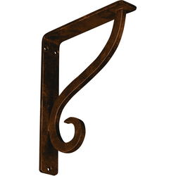 Ashford 1.5"W x 7.5"D x 10"H Countertop Bracket, Iron/Steel Antiqued Bronze