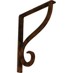Ashford 1.5"W x 12"D x 15"H Countertop Bracket, Iron/Steel Antiqued Bronze