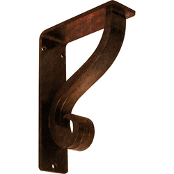 Ashford 2"W x 5.5"D x 8"H Countertop Bracket, Iron/Steel Antiqued Bronze