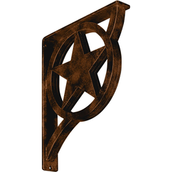 Austin 2"W x 12"D x 15"H Countertop Bracket, Iron/Steel Antiqued Bronze
