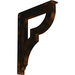 Bradford 2"W x 12"D x 15"H Countertop Bracket, Iron/Steel Antiqued Bronze