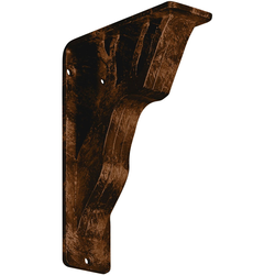 Damon 2"W x 5.5"D x 8"H Countertop Bracket, Iron/Steel Antiqued Bronze