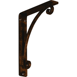 Legacy 1.5"W x 7.5"D x 10"H Countertop Bracket, Iron/Steel Antiqued Bronze