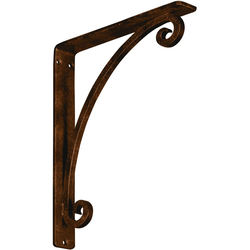 Legacy 1.5"W x 10"D x 12"H Countertop Bracket, Iron/Steel Antiqued Bronze