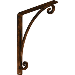 Legacy 1.5"W x 12"D x 15"H Countertop Bracket, Iron/Steel Antiqued Bronze