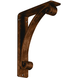 Legacy 2"W x 7.5"D x 10"H Countertop Bracket, Iron/Steel Antiqued Bronze