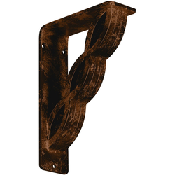 Loera 2"W x 5.5"D x 8"H Countertop Bracket, Iron/Steel Antiqued Bronze