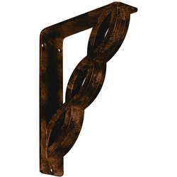 Loera 2"W x 7.5"D x 10"H Countertop Bracket, Iron/Steel Antiqued Bronze