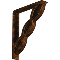 Loera 2"W x 10"D x 12"H Countertop Bracket, Iron/Steel Antiqued Bronze