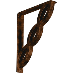 Loera 2"W x 12"D x 15"H Countertop Bracket, Iron/Steel Antiqued Bronze