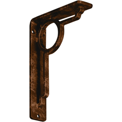 Maria 1.5"W x 5.5"D x 8"H Countertop Bracket, Iron/Steel Antiqued Bronze