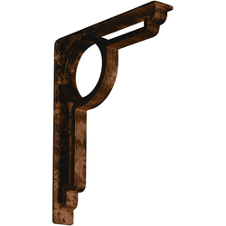 Maria 2"W x 12"D x 15"H Countertop Bracket, Iron/Steel Antiqued Bronze