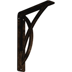 Miller 1.5"W x 7.5"D x 10"H Countertop Bracket, Iron/Steel Antiqued Bronze