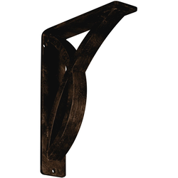 Miller 2"W x 7.5"D x 10"H Countertop Bracket, Iron/Steel Antiqued Bronze