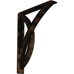 Miller 2"W x 12"D x 15"H Countertop Bracket, Iron/Steel Antiqued Bronze