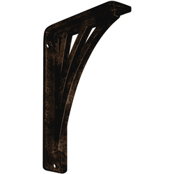 Nevio 1.5"W x 5.5"D x 8"H Countertop Bracket, Iron/Steel Antiqued Bronze