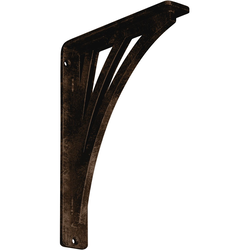 Nevio 1.5"W x 7.5"D x 10"H Countertop Bracket, Iron/Steel Antiqued Bronze