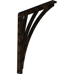 Nevio 1.5"W x 12"D x 15"H Countertop Bracket, Iron/Steel Antiqued Bronze