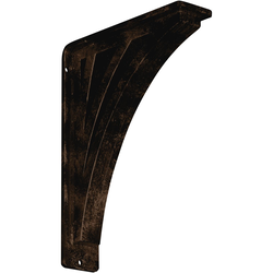 Nevio 2"W x 7.5"D x 10"H Countertop Bracket, Iron/Steel Antiqued Bronze