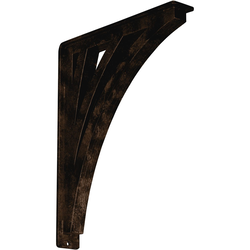 Nevio 2"W x 12"D x 15"H Countertop Bracket, Iron/Steel Antiqued Bronze