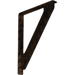 Traditional 1.5"W x 12"D x 15"H Countertop Bracket, Iron/Steel Antiqued Bronze