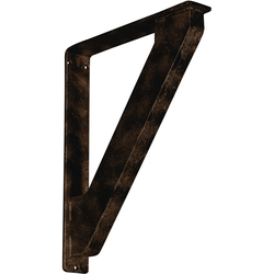 Traditional 2"W x 12"D x 15"H Countertop Bracket, Iron/Steel Antiqued Bronze