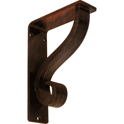 Ashford 2"W x 5.5"D x 8"H Countertop Bracket, Iron/Steel Antiqued Copper