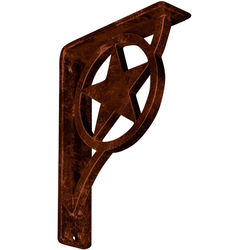 Austin 1.5"W x 5.5"D x 8"H Countertop Bracket, Iron/Steel Antiqued Copper